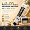 9-33 | 9GG – Very Light Intense Golden Blonde Bonita Crown Eclipse Permanent Hair Color – Salon-Quality, Full Gray Coverage, Enriched with Natural Fruit Extracts for Long-Lasting Shine – 100ml