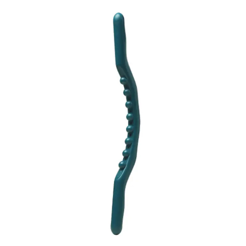 Therapy Guasha GREEN Plastic Stick Massage 23.9" Tools,Lymphatic Drainage Massage Stick,Stomach Cellulite Massager, Myofascial Release Tool,Ease Pain Self Body Sculpting,Mountable Handle Row 8 Beads