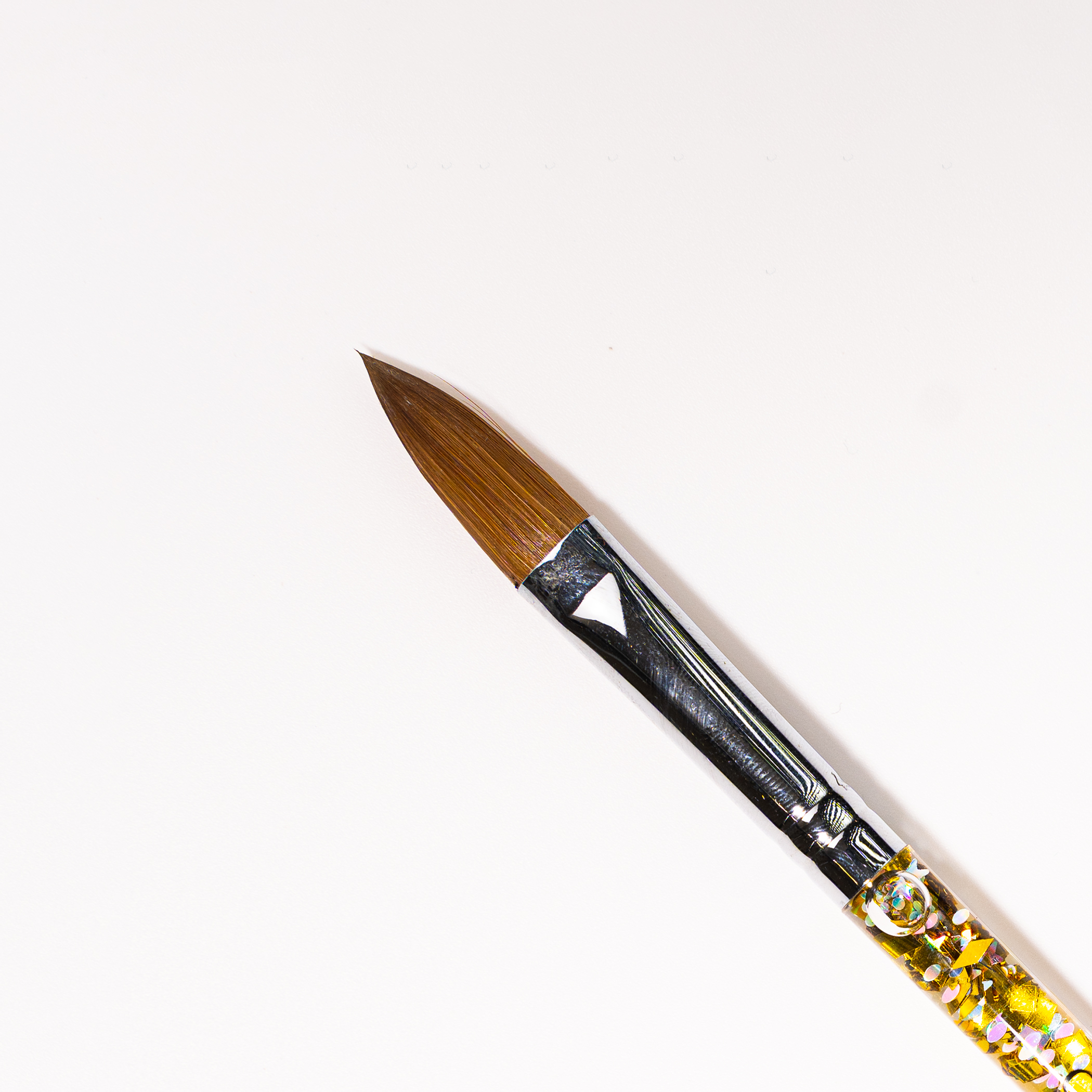 Acrylic Nail Brush Pure Kolinsky Hair Acrylic Golden Handle – Size 22