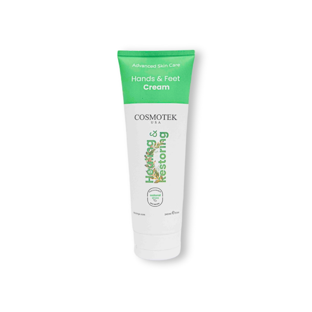 Hand and Feet Cream with Shea Butter, Almond, Coconut Oil, Vegan , Healing, Moisture That Lasts Through Hand washing 8OZ