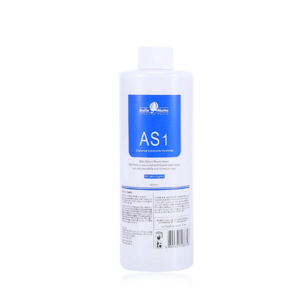 AS1 Solution for HydraFacial – HydraFacial Machines & Professional Use, Salon-Grade Exfoliant + Hydrator for All Skin Types 400ml