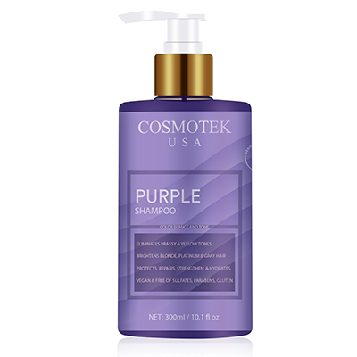 Purple Shampoo for Blonde Hair - Blonde Toner Eliminates Brassy Yellow Tones for Bleached, Platinum, Bleached, Gray, Ash, Silver & Blonde Hair - Paraben & Sulfate-Free, Cruelty-Free & Vegan - 300ml