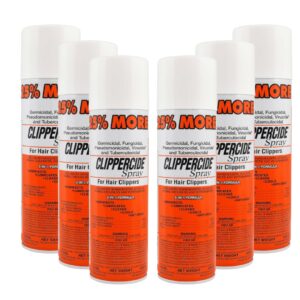 Clippercide Disinfectant Clipper Spray 15oz – Professional Barber Tool Care (Pack of 6)