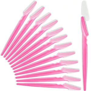 50 Pcs Eyebrow Razor, Multipurpose Exfoliating Dermaplaning Tool for Face, Facial and Eyebrow Shaper with Precision Cover for Women Men Use