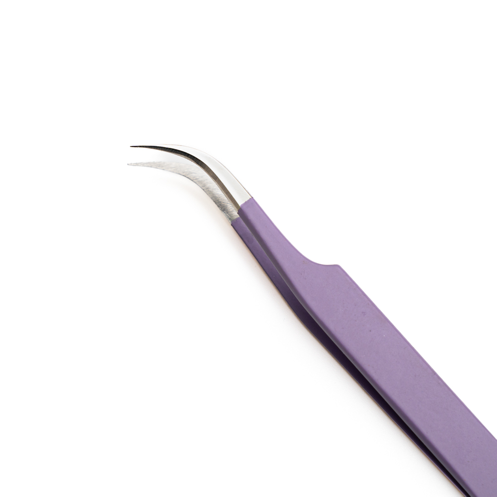 Lash Extension Tweezers for Eyelash Extensions Diamond Grip Fiber Tip Tweezers for Lash Extensions High Precision Volume Lash Tweezers-Curved Lash Tweezers Visit the ALLOVE Store – Renaissance Edition