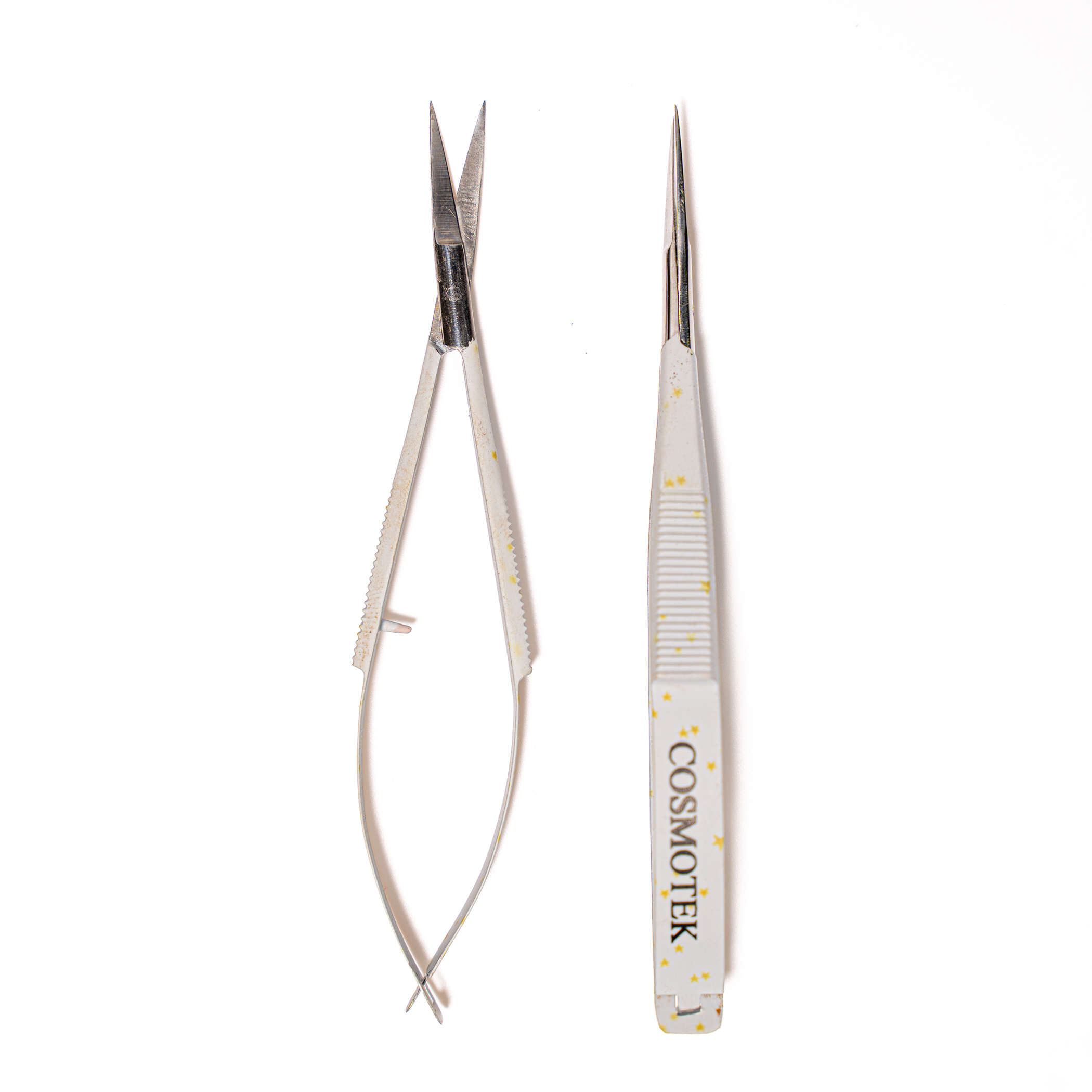 Professional Professional Facial Hair Small Grooming Scissors For Men Women - Eyebrow, Nose Hair, Mustache, Beard, Eyelashes, Ear Trimming -Micro Scissors 4.5″ Straight – Renaissance Edition -Micro Scissors 4.5″ Straight – Fairy Star Edition
