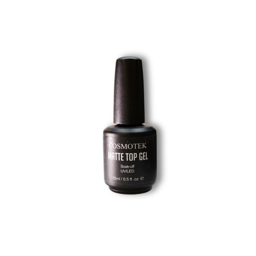 Matte Gel Top Coat - 15ML No Wipe Matte Top Coat U V Soak Off Nail Lamp Polish Matte Nail Polish Finish and Long Lasting Gift Set for Women Kit