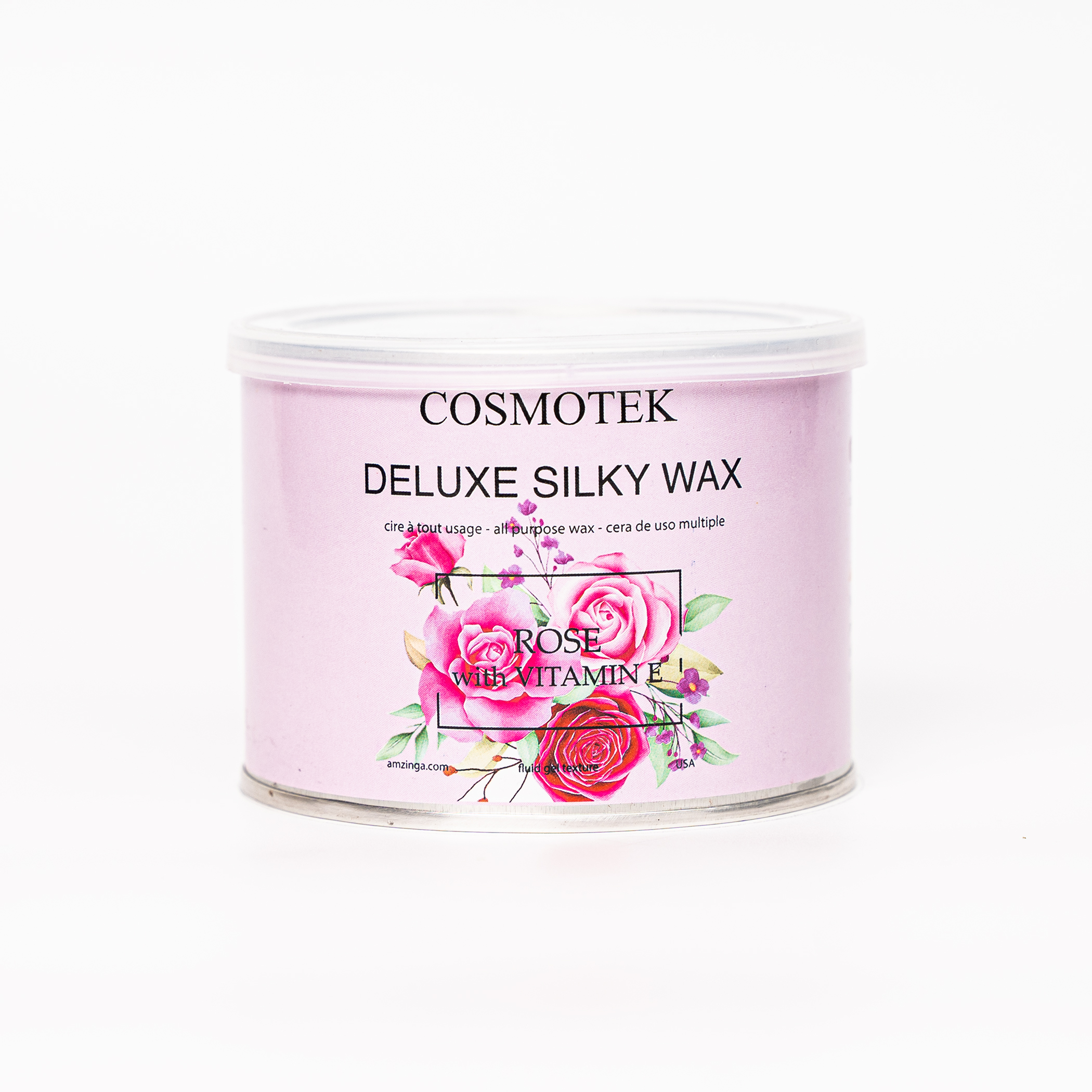 ROSE with VITAMIN E * Hair Removal Soft Wax , Thick to Coarse Hairs, Normal to Dry Skin, Men and Women, 14 oz