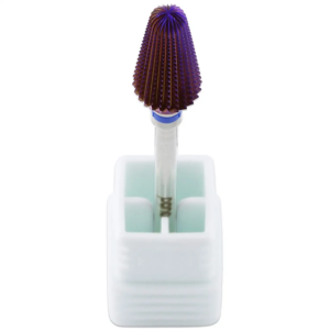 COSMOTEK USA 3/32” Purple Tornado Nail Carbide Drill Bit – Fast Removal for Acrylic or Hard Gels – Professional Manicure Pedicure Rotary Tool (Medium Grit)