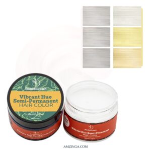White Tone Semi-Permanent Hair Color – BonitaCrown 4oz – Professional Use Hair Dye with Nourishing Oils – Vibrant, Long-Lasting Color