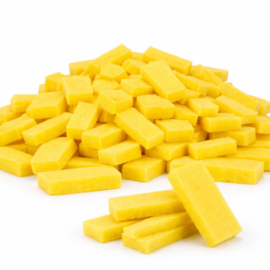 Disposable Foot Scrubber Sponge Pads – Pedicure Pumice Stone for Feet, Callus Remover, Medium Coarse – Yellow Box Case (1600 Pcs) – Bulk Salon Professional Foot Scrubbers
