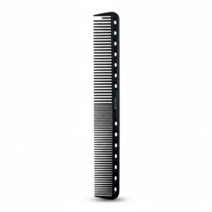Black Barber Comb for Men – 7-Inch Carbon Fiber Fine Cutting Comb, Anti-Static & Heat Resistant Carbon Salon Hairdressing Comb – Professional Fine Tooth Styling & Cutting Comb for Barbers (Black)