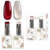 Cosmotek Cat Eye Duo Gel Set – Ruby & Pearl Essence (CTK-D01) – Premium Magnetic Gel Polish with Deep Crimson & Pearlescent Shimmer, Velvet & Halo Effect, Soak-Off Nail Art Kit (2 x 15ml)