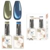 Cosmotek Cat Eye Duo Gel Set – Sage & Sapphire Mist (CTK-D05) – Premium Magnetic Gel Polish with Sage Green & Metallic Azure Shimmer, Velvet & Halo Effect, Soak-Off Nail Art Kit (2 x 15ml)