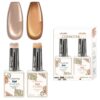 Cosmotek Cat Eye Duo Gel Set – Champagne & Caramel (CTK-D06) – Premium Magnetic Gel Polish with Champagne Nude & Warm Caramel Shimmer, Velvet & Halo Effect, Soak-Off Nail Art Kit (2 x 15ml)