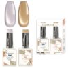 Cosmotek Cat Eye Duo Gel Set – Lilac & Golden Sands (CTK-D08) – Premium Magnetic Gel Polish with Lavender Mist & Warm Gold Shimmer, Velvet & Halo Effect, Soak-Off Nail Art Kit (2 x 15ml)