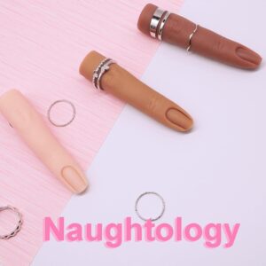 Silicon Fake Finger Nail Art Practice Model, Reusable Flexible Wire Core Training Finger for Acrylic Gel Nail Practice, Bendable Mannequin Hand Finger for Nail Tech Students & Beginners, Silicone Practice Finger for DIY Manicure Training, Nail Art Demonstration Tool for Salon Professionals